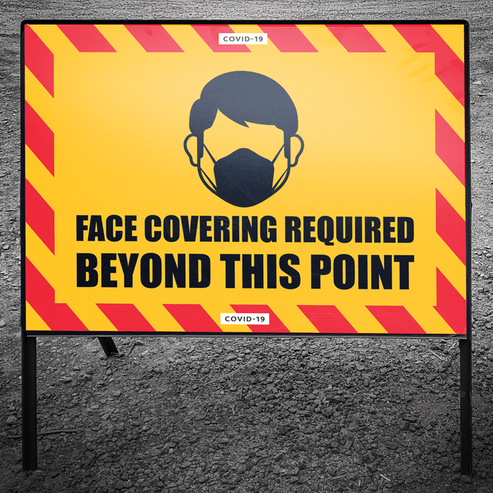 Face Covering Required - Protect Signs