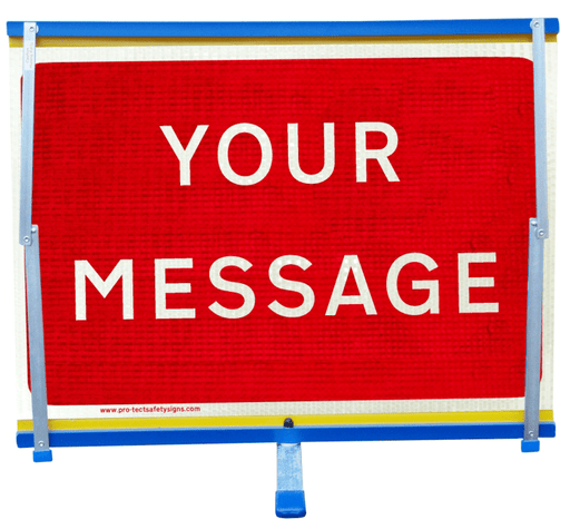 F2 Flexible Fold-Away Sign - Custom Message - Protect Signs