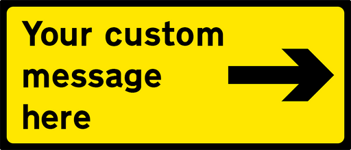 Black/Yellow - Right Arrow - 1050x450mm (4098176974882)