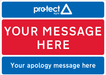 Red/White/Blue - Apology Sign - 600x450mm (4098318139426)