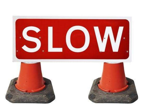 1050x450mm Cone Sign - Slow - 7013 (4308362559522)