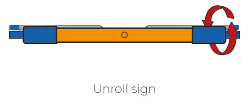 F2 Flexible Fold-Away Sign - No Right Turn - Protect Signs