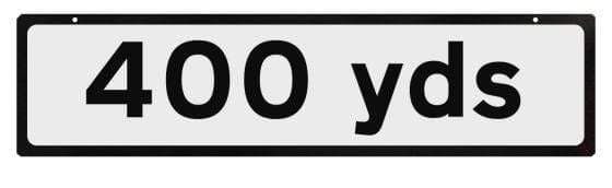 Supplementary Plate for Cone Signs - 400 yds (4308471414818)