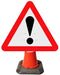 Triangle Cone Sign - Warning Other Danger ! - 562 (4298892804130)