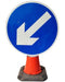 Circle Cone Sign - Directional Arrow Movable - 610 (4298911055906)