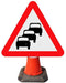 Triangle Cone Sign - Traffic Queues Likely on Road Ahead - 584 (4298896474146)