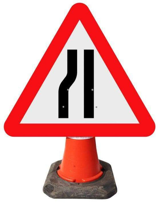 Triangle Cone Sign - Road Narrows on Left Ahead - 517 (4298873274402)