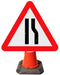 Triangle Cone Sign - Road Narrows on Right Ahead - 517 (4298883170338)