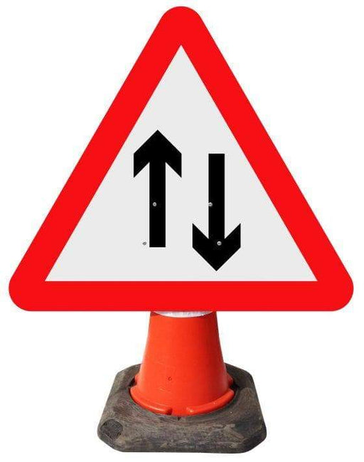 Triangle Cone Sign - Two-way Traffic - 521 (4298897621026)