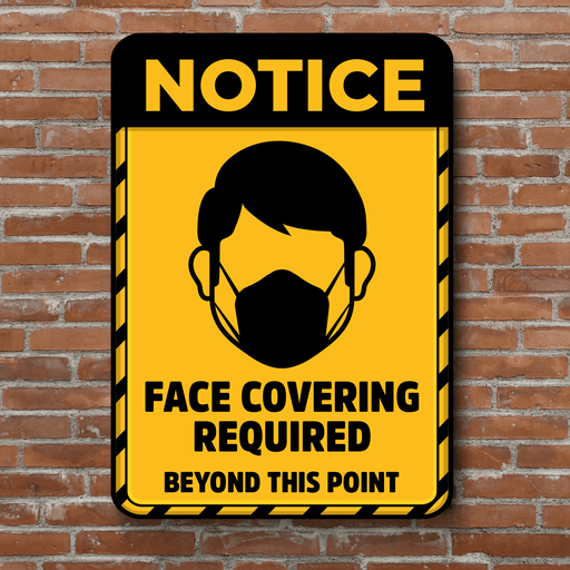 PVC Posters - Face Covering Required - Protect Signs