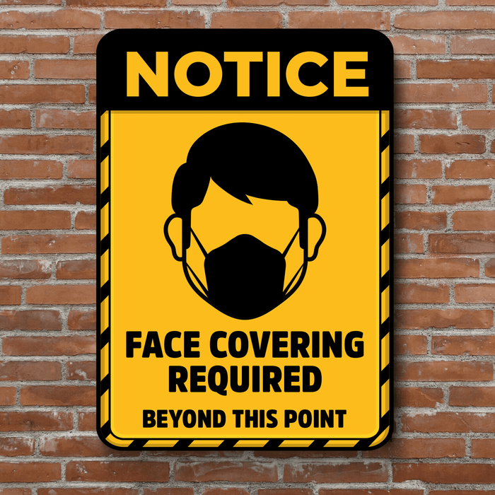 PVC Posters - Face Covering Required - Protect Signs