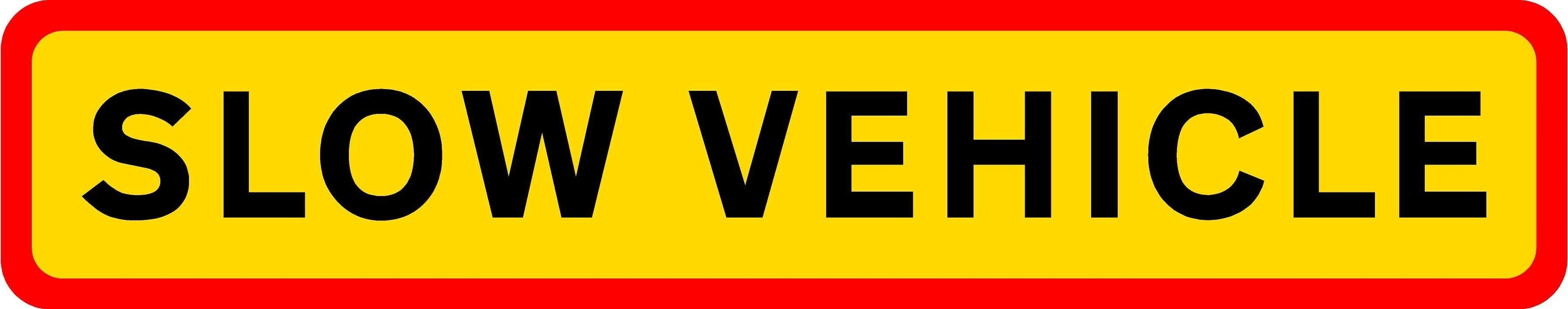 HGV Marker Board - Slow Vehicle (4101179506722)