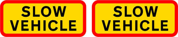 HGV Marker Board Slow Vehicle -1 pair (4101182423074)