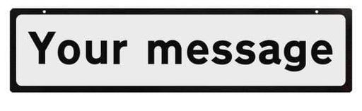 Supplementary Plate for Cone Signs - Custom Message (4308476264482)
