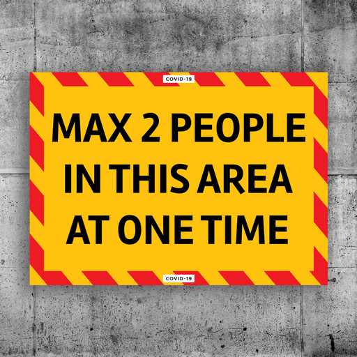 Max 2 People Sign - Protect Signs