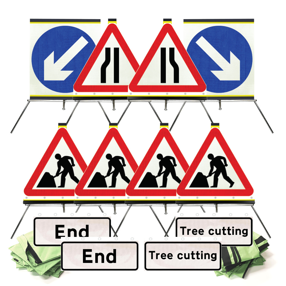 TREE CUTTING Flexible Sign Pack 750mm — Protect Signs